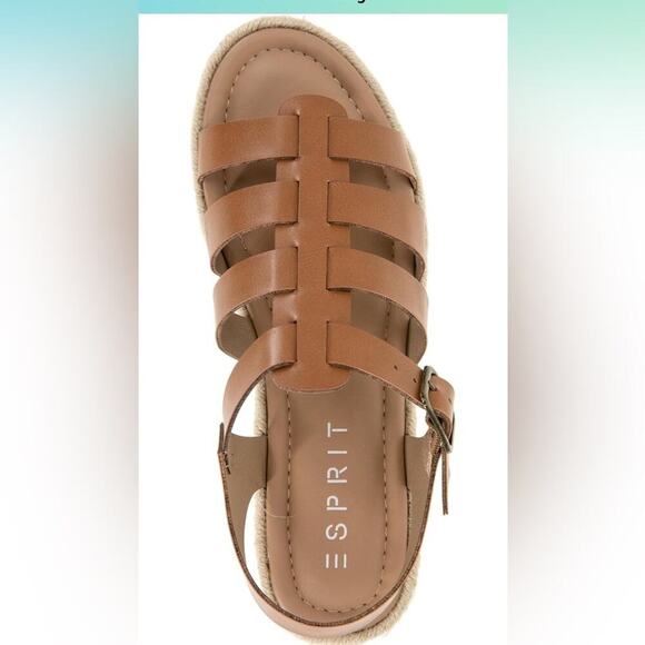 Esprit Women's Anna Brown Gladiator Sandal Size 7.5 - Picture 3 of 4